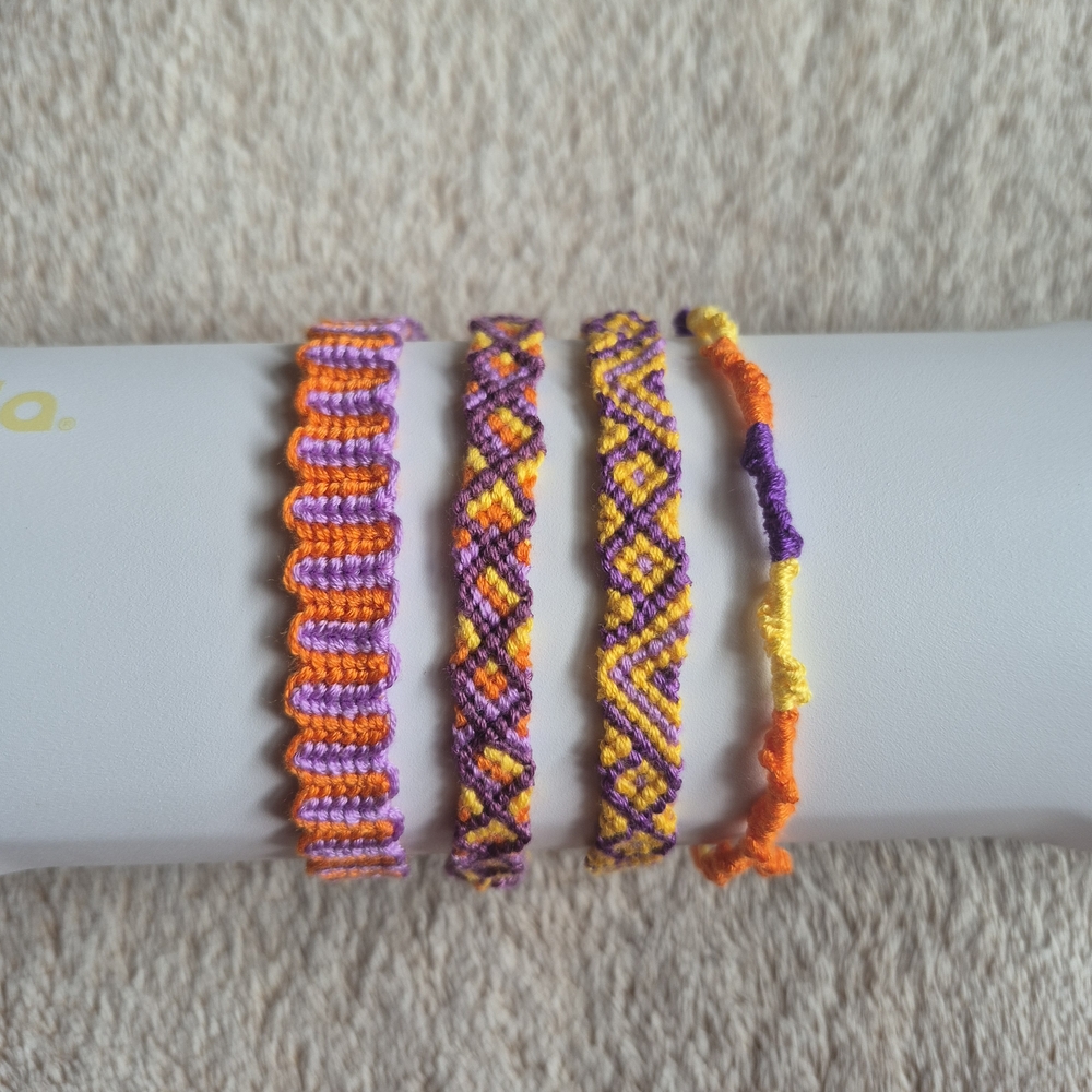 4 Piece Handmade Friendship Bracelet Set